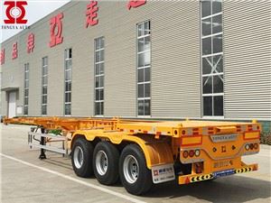 Containertransport-Sattelauflieger