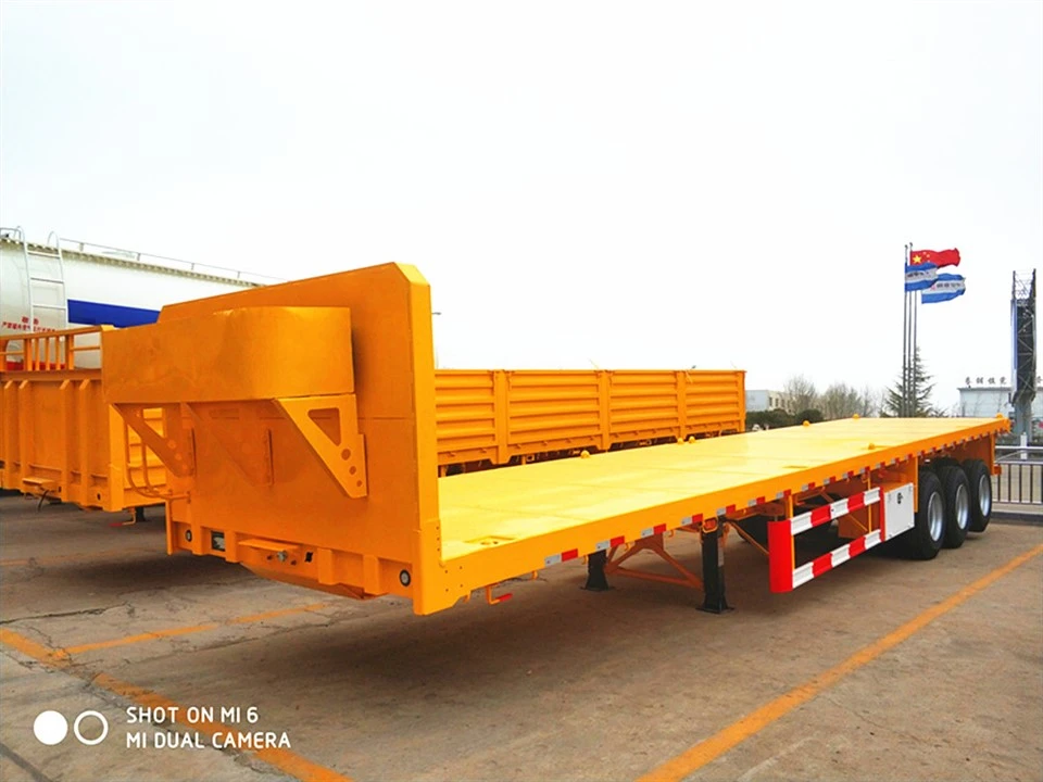 40-Fuß-Container-Flachbett-Sattelauflieger