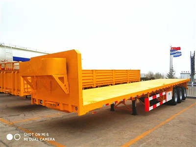 40-Fuß-Container-Flachbett-Sattelauflieger