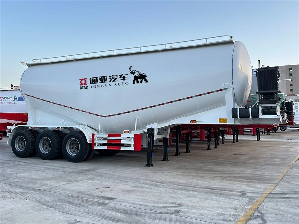 3-Achsen-Massenzementtanker-Sattelauflieger mit mechanischer Federung
