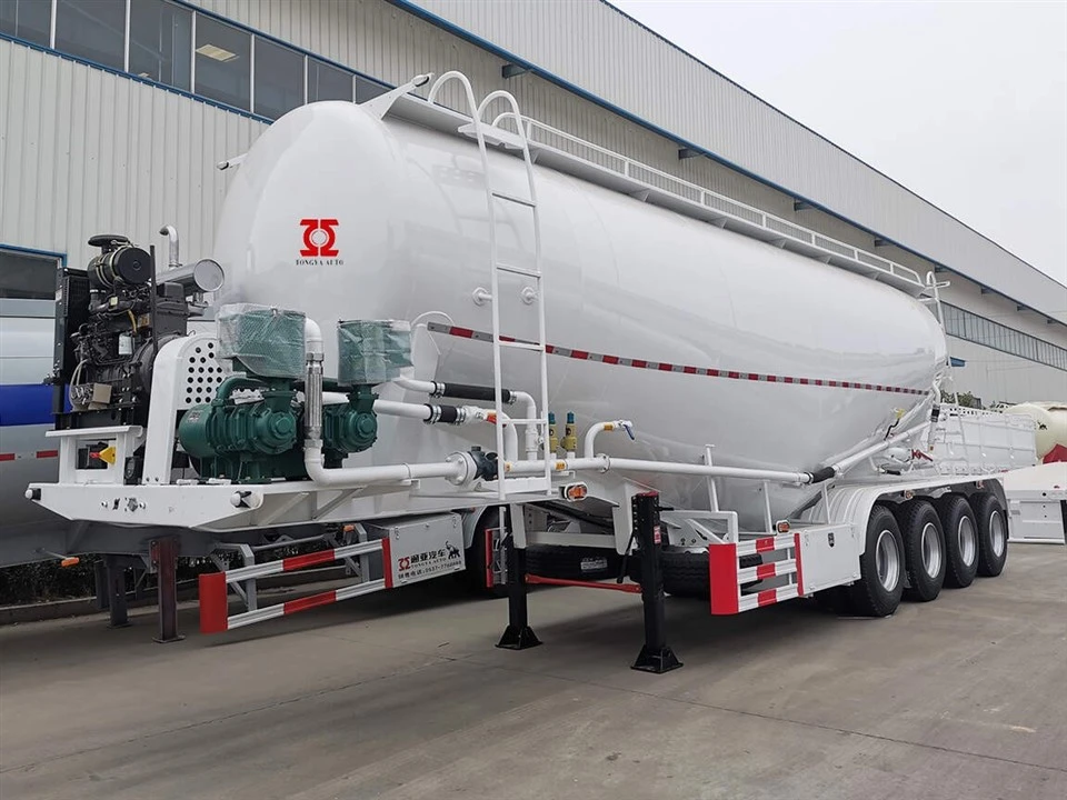 4 Achse 50m3 Bulk Zement Tanker Halbanhänger