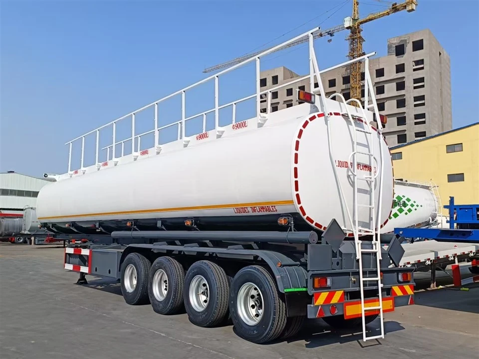 4 Achse Kraftstoff Tanker Halbanhänger